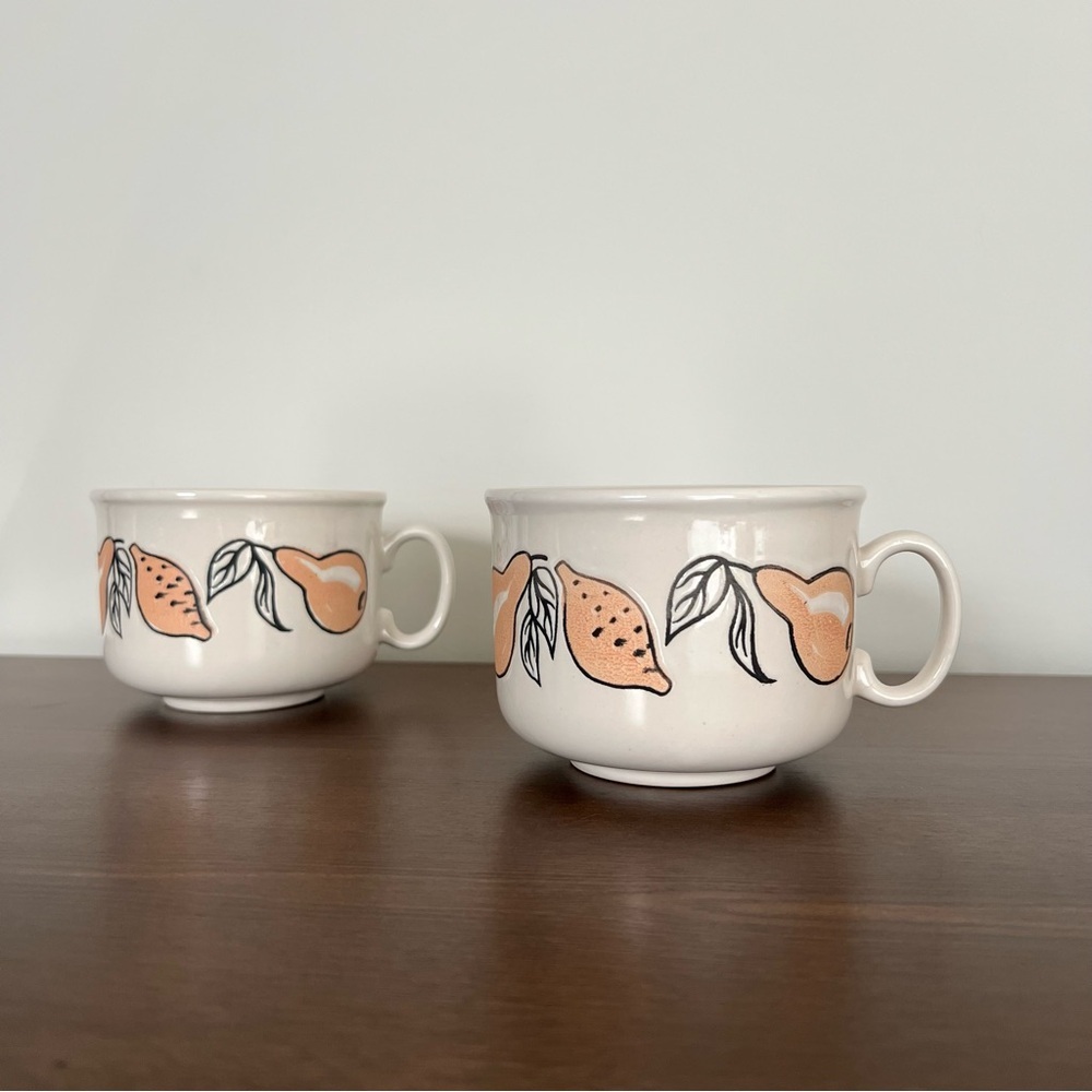 Vintage Fruit Mug Set